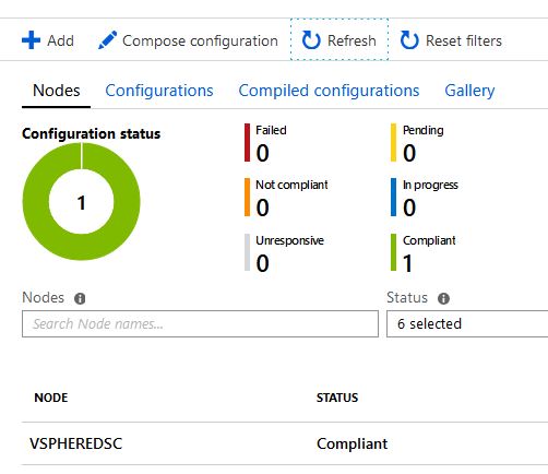 configuration status