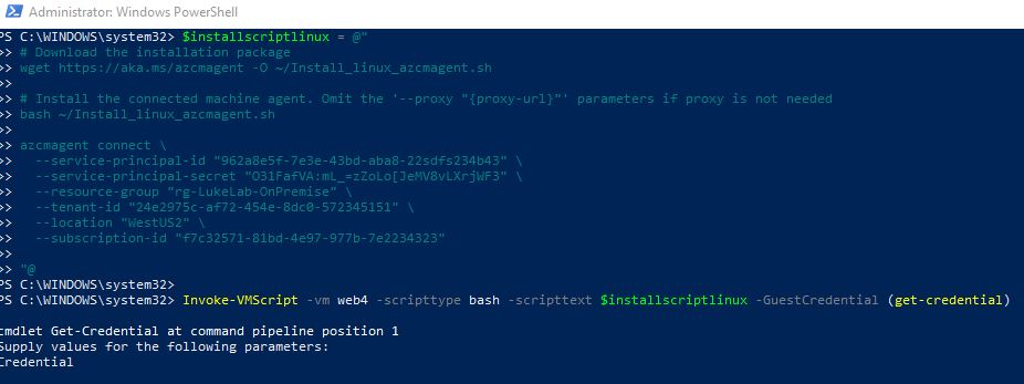 Invoke-VMScript