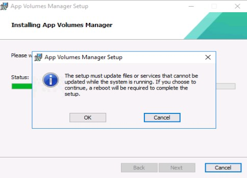 App Volumes Manager Setup