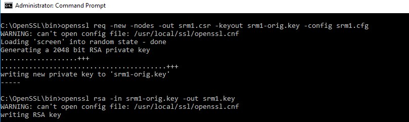 Command prompt OpenSSL certificate request 1