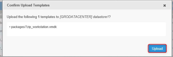 Confirm Upload Templates