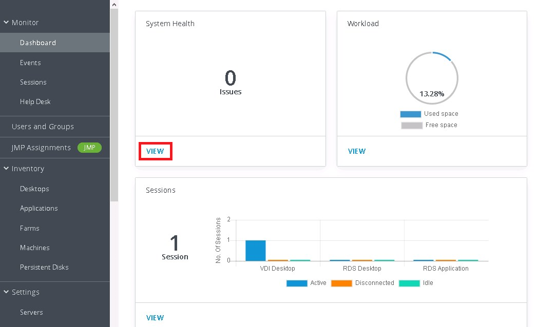 Connection Server resources usage