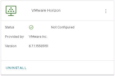 VMware Horizon list of repositories.