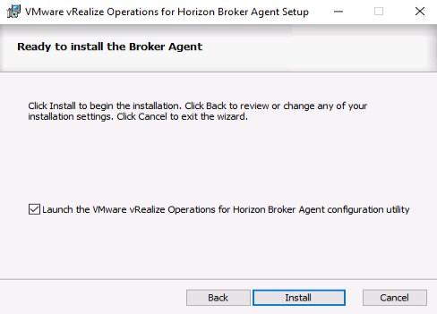 VMware vRealize Horizon Install
