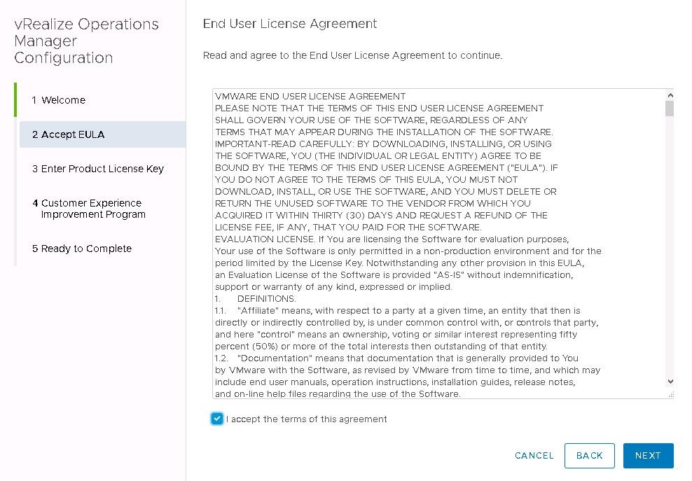 vRealize EULA