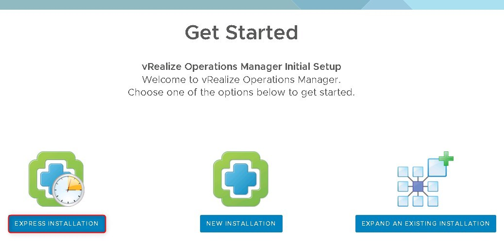 vRealize Express Installation