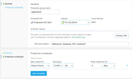 VMware Cloud DR Protection Groups