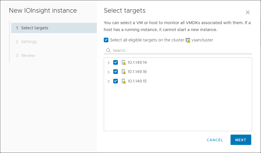 New vSAN 7 Update 1 IO Insight