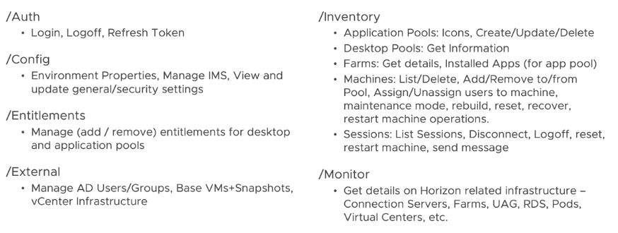 Horizon 8 REST API