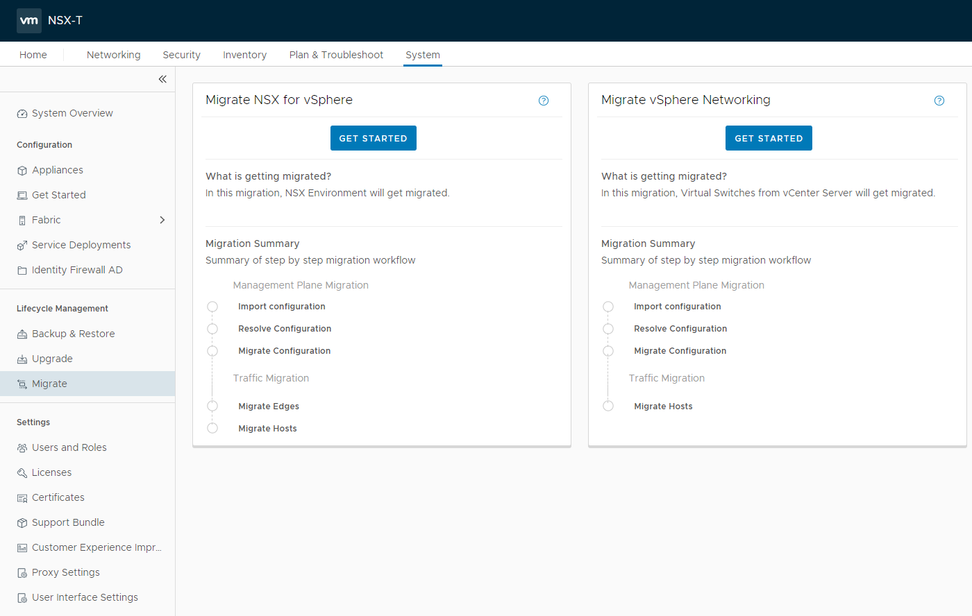 NSX-T migration coordinator